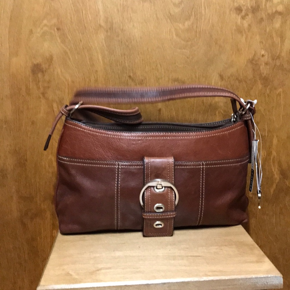 Brown leather bag